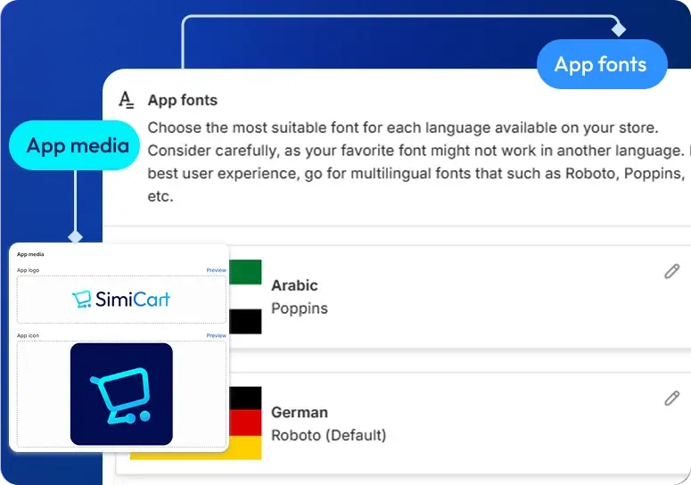 Customizing app colors and fonts in SimiCart