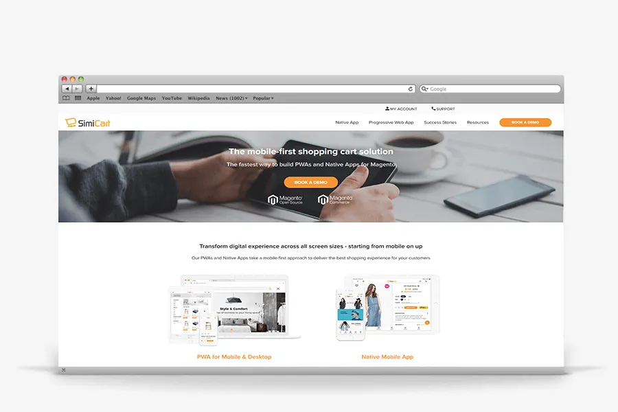 SimiCart new website
