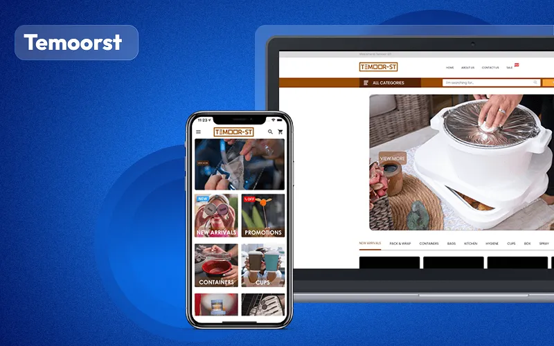 Temoorst mobile app built with SimiCart