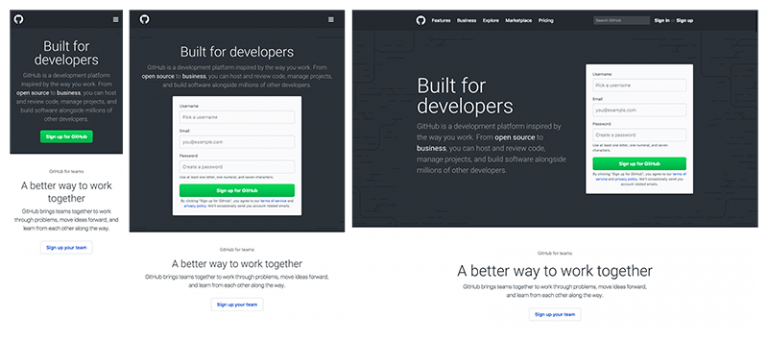 web app builder with responsive pages