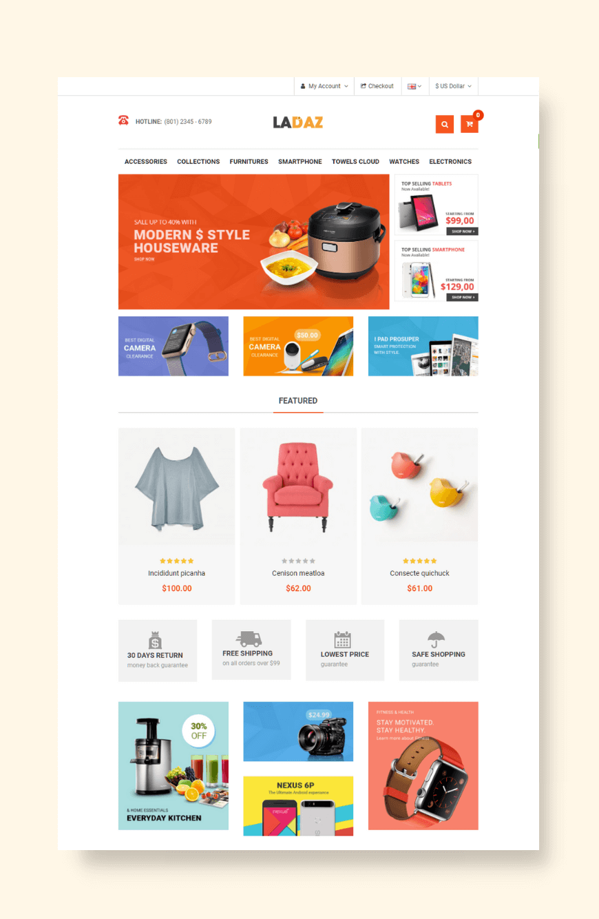 40+ Best Ecommerce Website Templates in 2022 (Free & Paid) - SimiCart