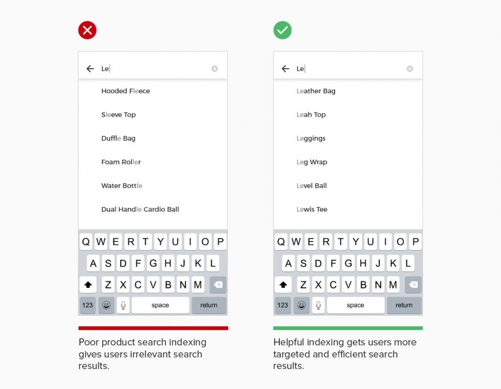 Show relevant search results