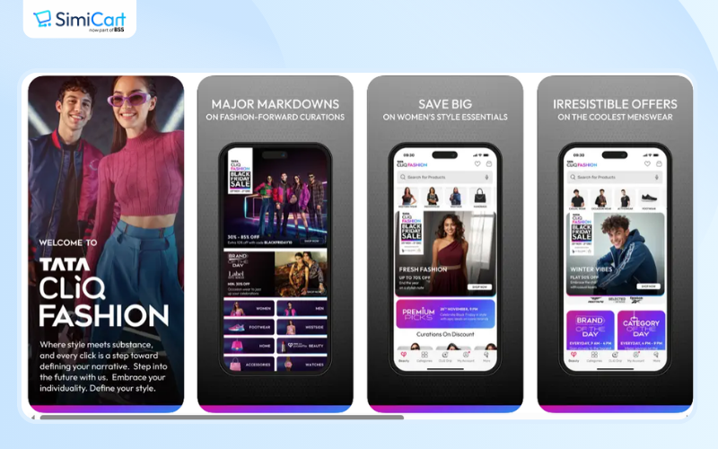 Tata CLiQ Fashion Shopping App is one of top 10 clothing apps in India