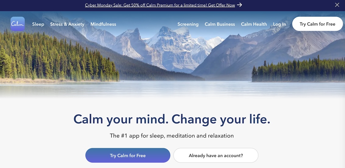 High-Converting Mobile App Calm