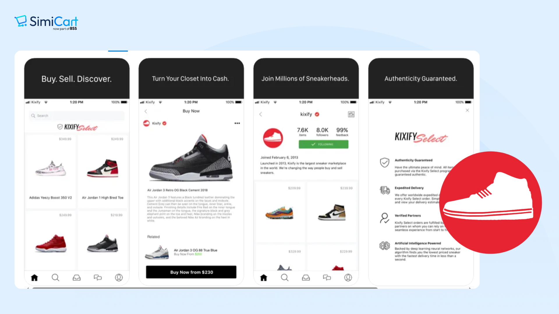 Kixify app to sell shoes