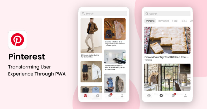 Pinterest PWA example