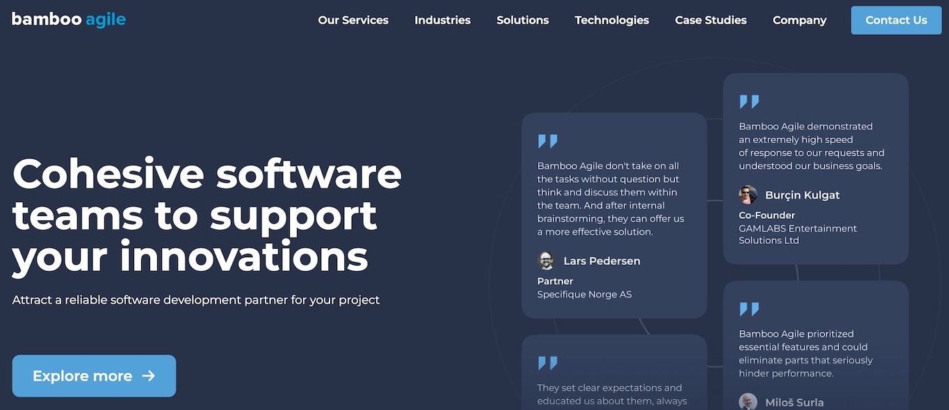 Progressive Web Apps Agency Bamboo Agile