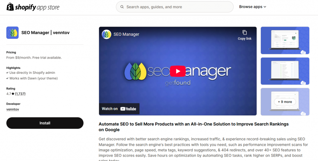 SEO Manager | venntov