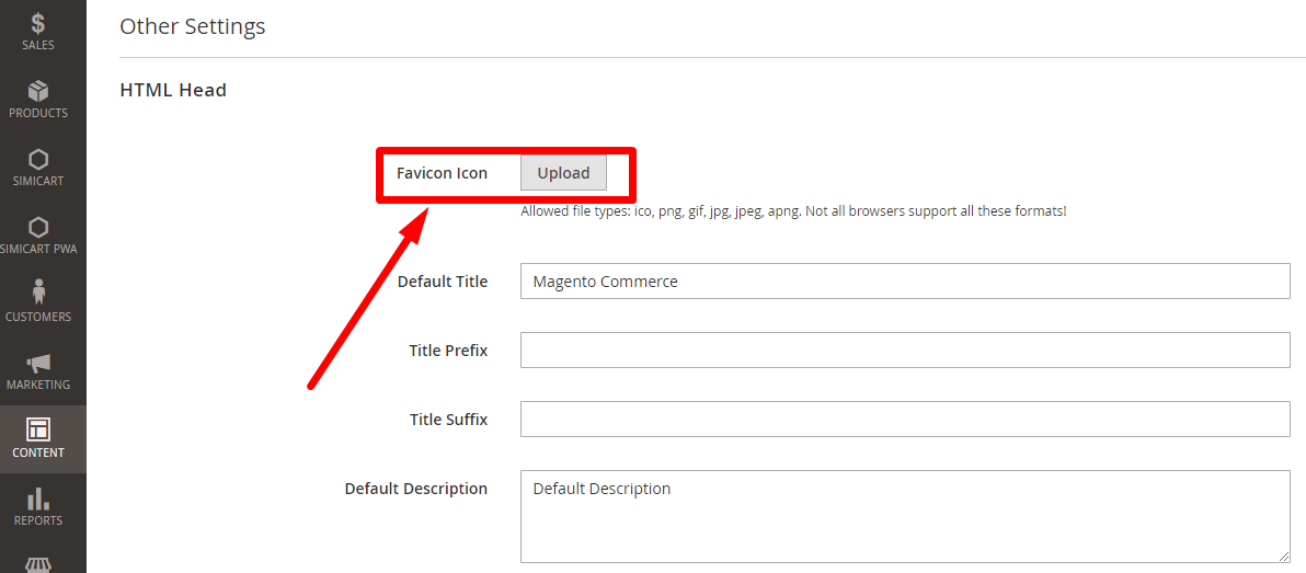 Magento 2.1 favicon