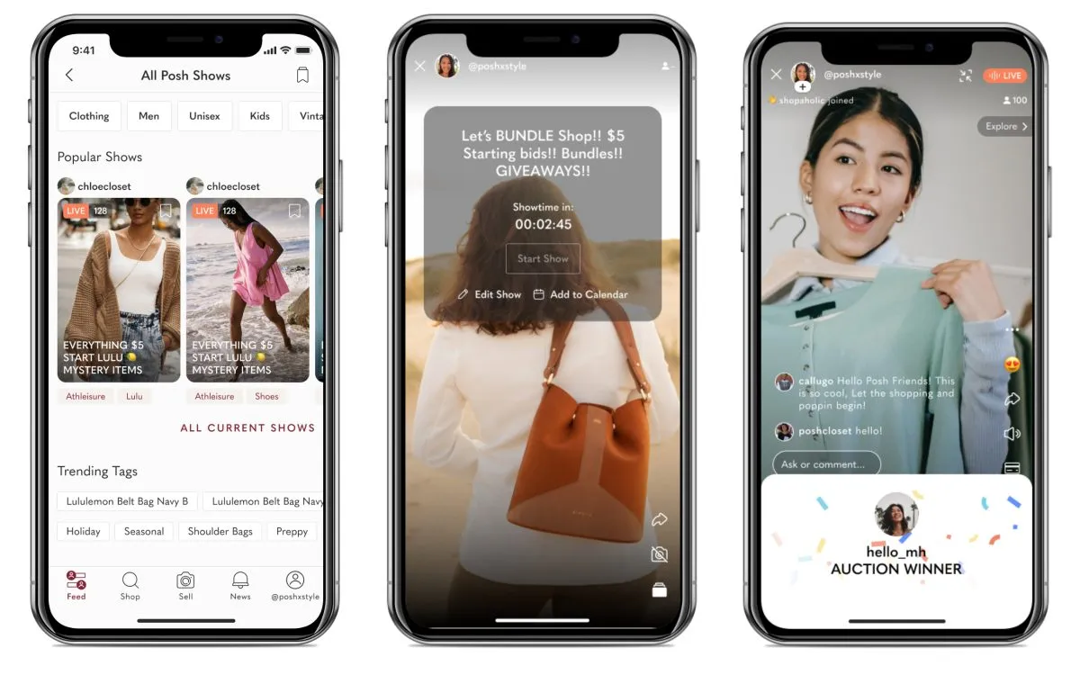Poshmark's business model focus on mobile-first strategy