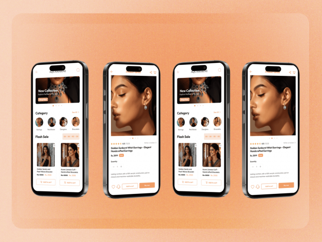 Aquamarine Shopify Mobile App Design By Simicart