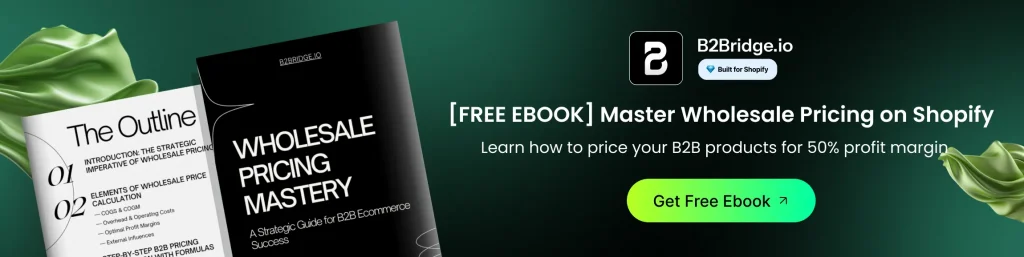 wholesale pricing ebook by b2bridge.io