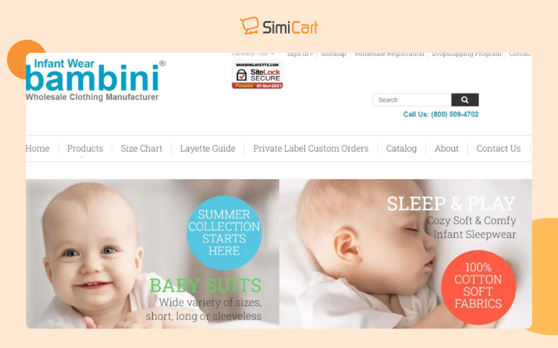 Infant Wear Bambini - Best clothing dropshipping suppliers for babies