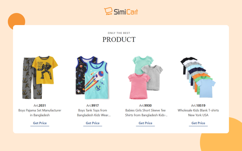 Siatex clothing dropshipping suppliers for kids