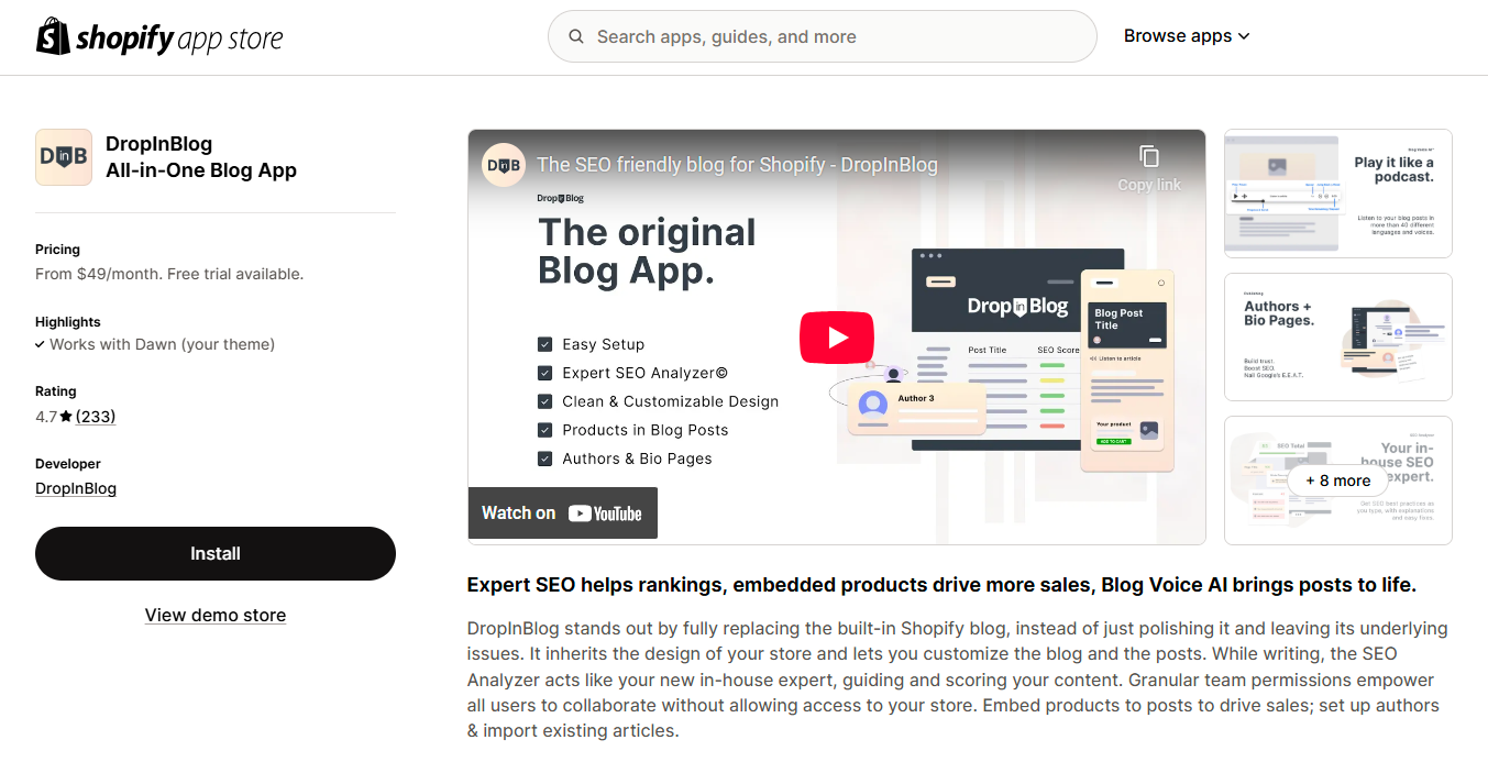 DropInBlog All‑in‑One Blog App
