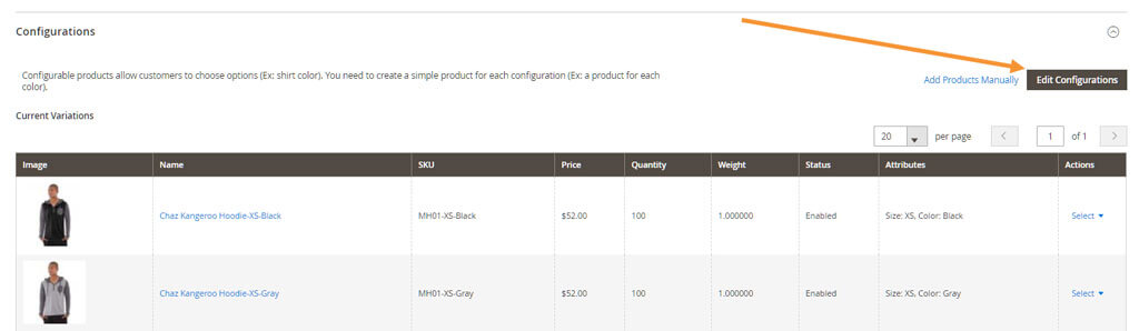 Edit configuration magento 2