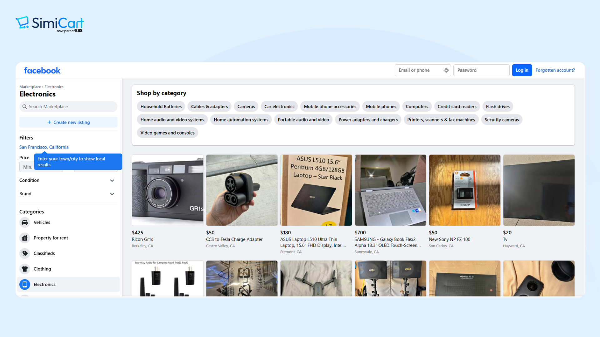 Facebook Marketplace is one of the best apps to sell electronics