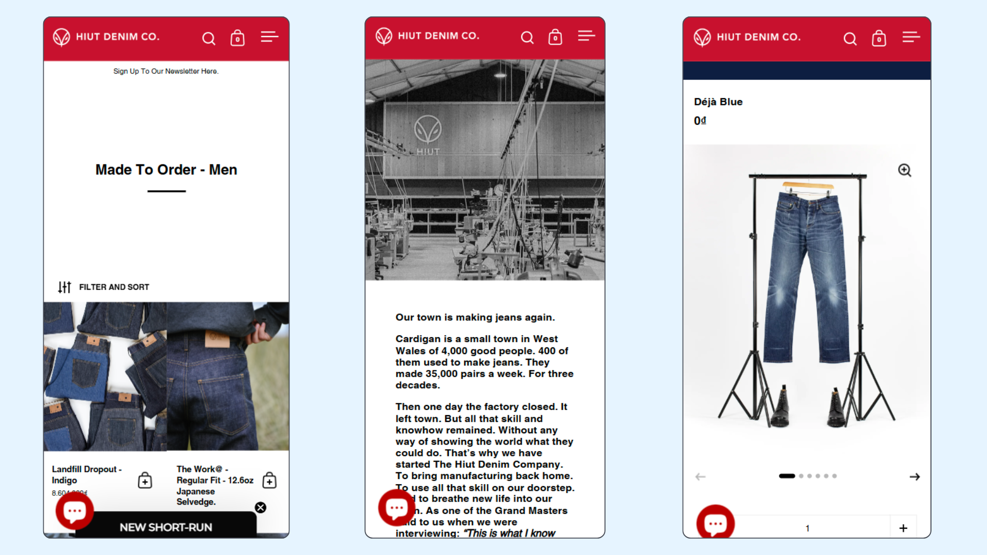 Hiut Denim Co. on mobile first strategy