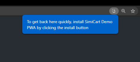 PWA install button on browser bar - PWA Add to Home Screen