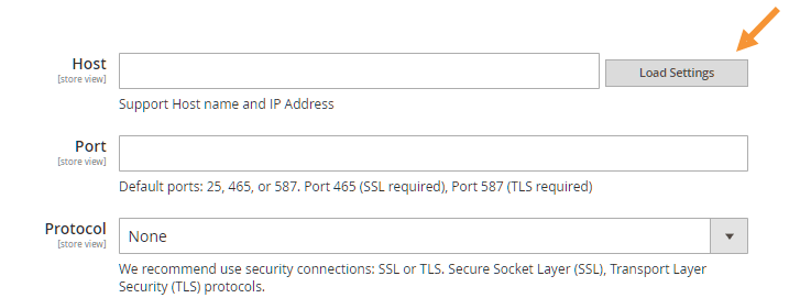 Load pre-defined SMTP provider