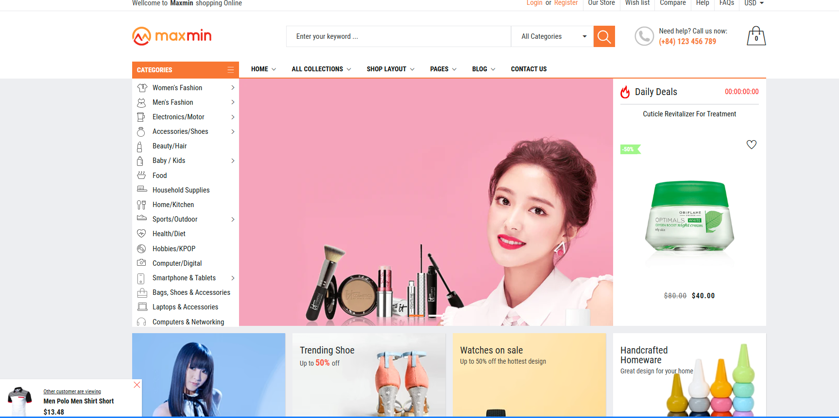 Maxmin shopify theme