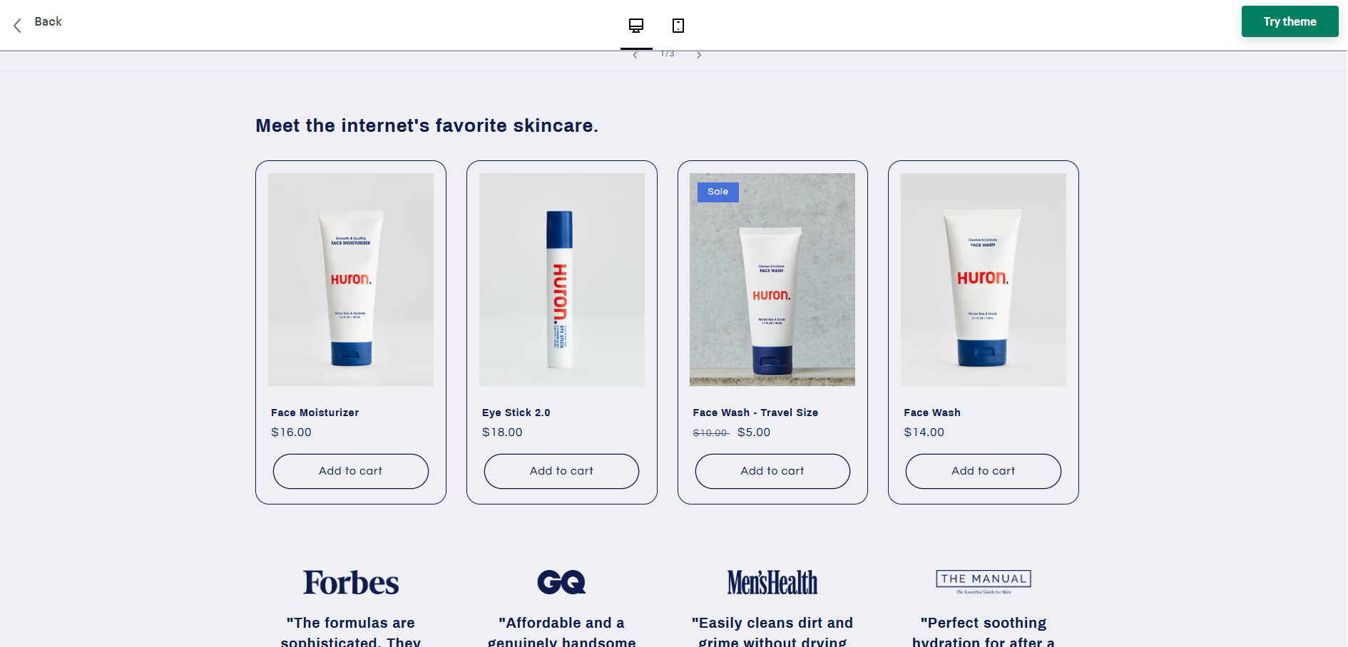 Refresh theme