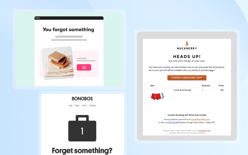 What is an abandoned cart email?