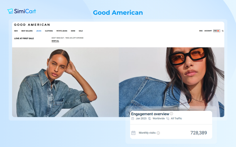 Good American Shopify clothing store