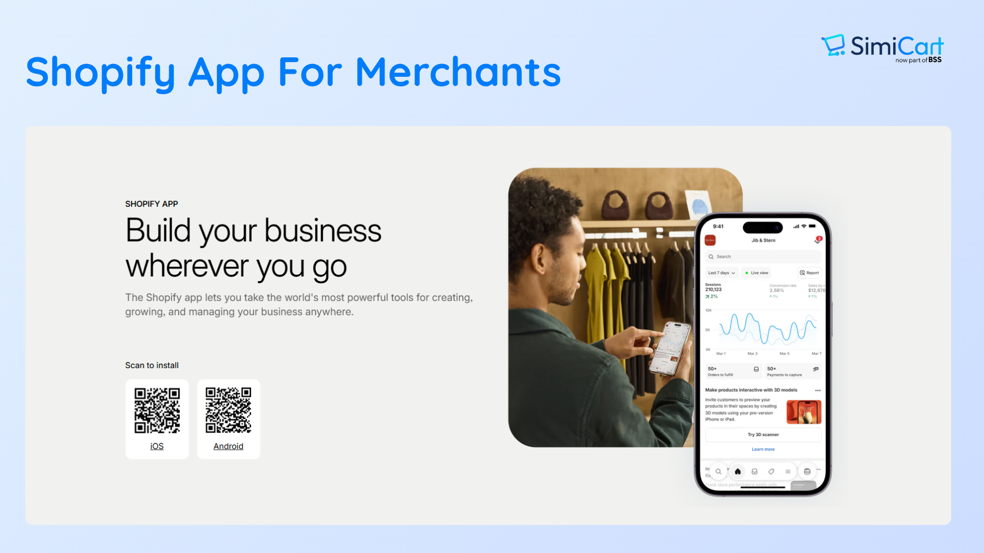 Shopify mobile app for merchant